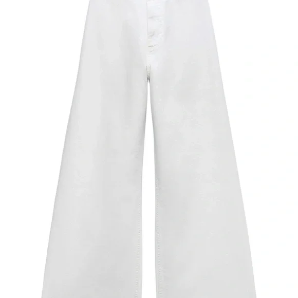 Zara The Marine Wide Leg Jeans - Picture 3 of 9